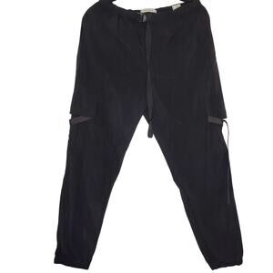 LNew-Trendy PacSun Unisex Black Strappy Adjustable Cargo Pants - Small Orig:$35